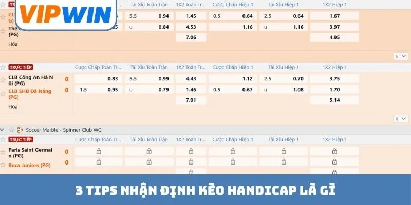3 tips nhận định kèo handicap là gì