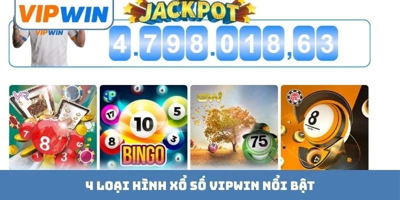 4 loại hình xổ số VIPWIN nổi bật