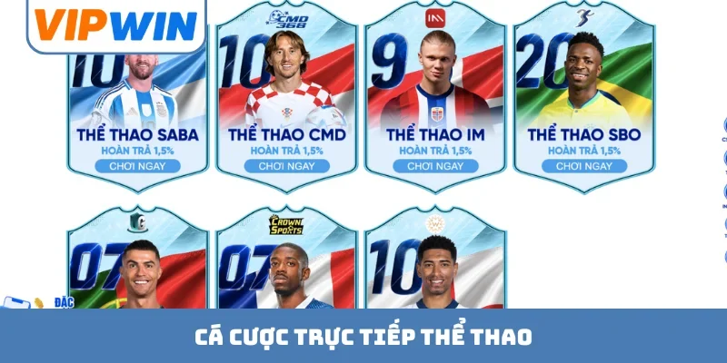 Cá cược trực tiếp thể thao