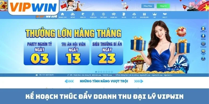 Kế hoạch thúc đẩy doanh thu đại lý VIPWIN
